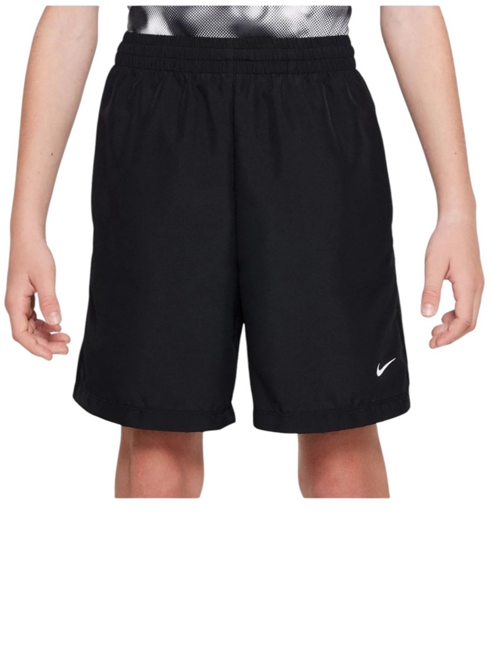 Nike Dri-FIT Training Shorts Boys Small Black Athletic Lightweight Activewear